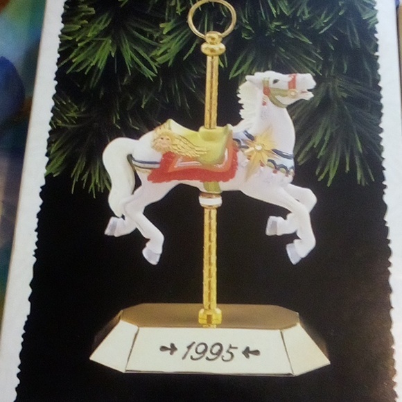 Carousel lion and 1995 horse 4th in series Hallmark new in boxes - Picture 3 of 7